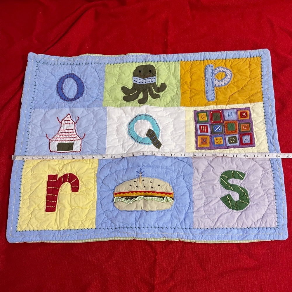 Pottery Barn Kids Quilted Sham Alphabet & Hippo Pillowcase - Picture 2 of 12